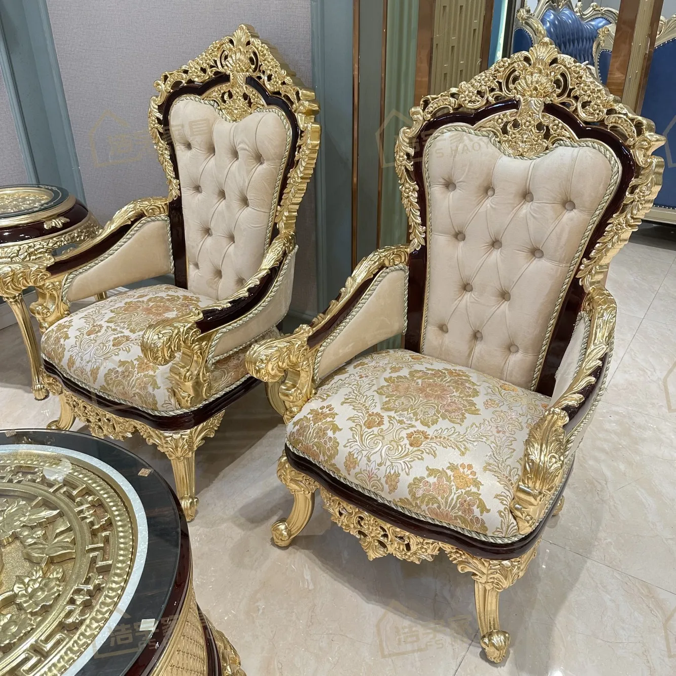 living room noble sofa set antique 6 seater sofa hand carved empire royal furniture Victorian style sofa set