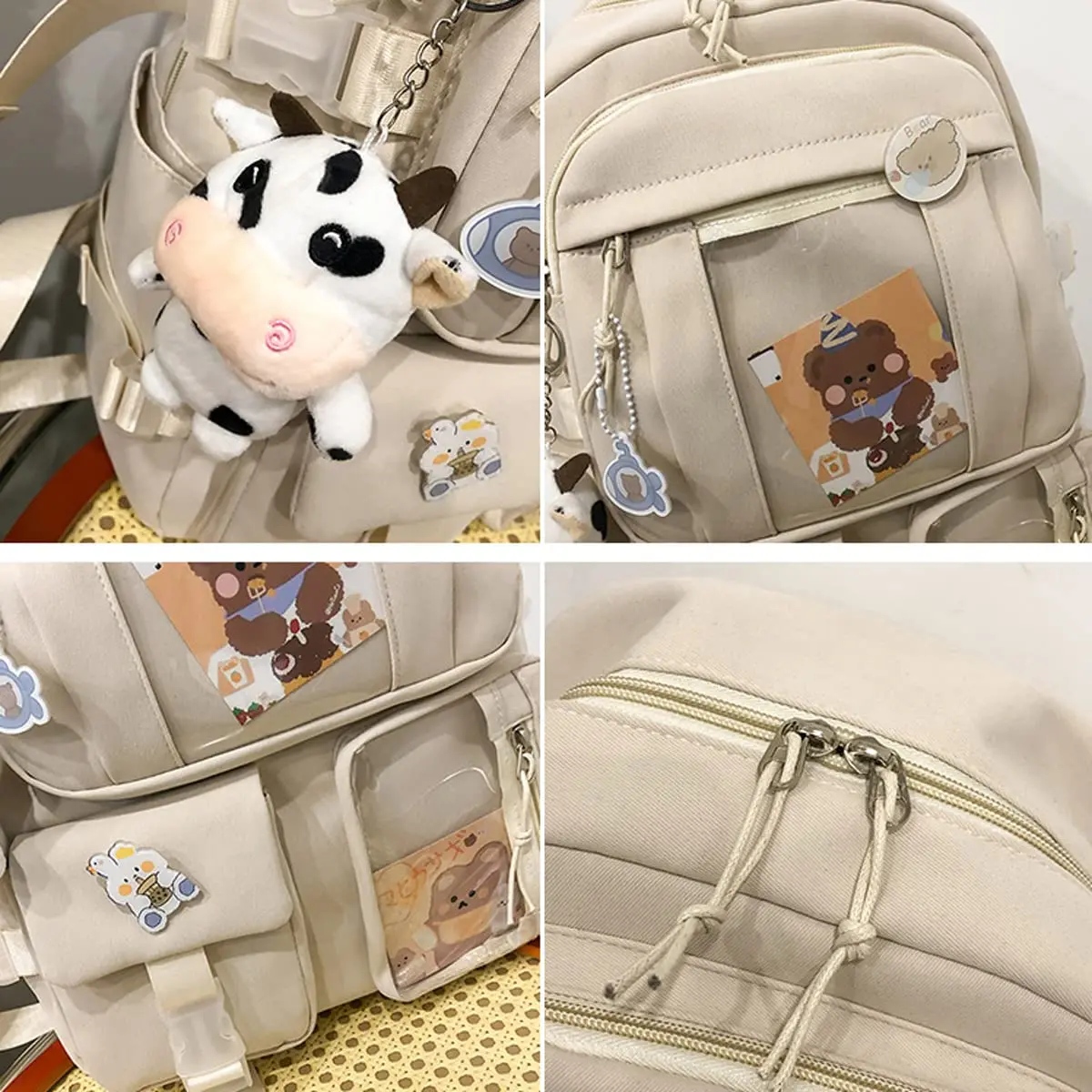 High Quality Custom LOGO Girls Large Capacity Cute Backpack For Teenagers Kids Book Bag Leisure 17 Inches School Backpack