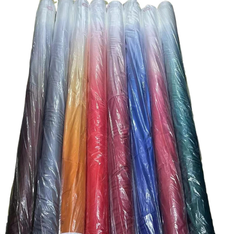 Factory low price cheap sale customized transter sublimation print satin with gradient color