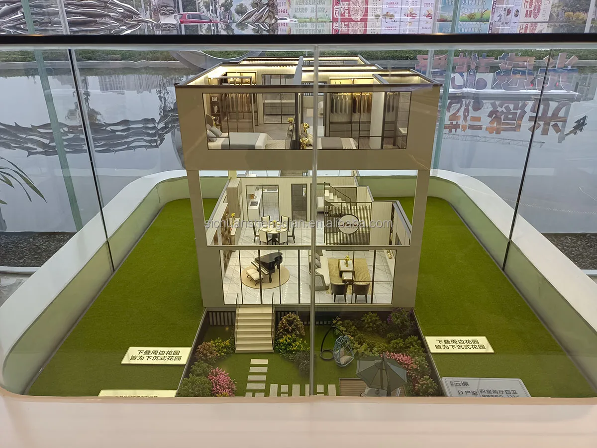 1:150  miniature architectural scale model building scale model for real estate model