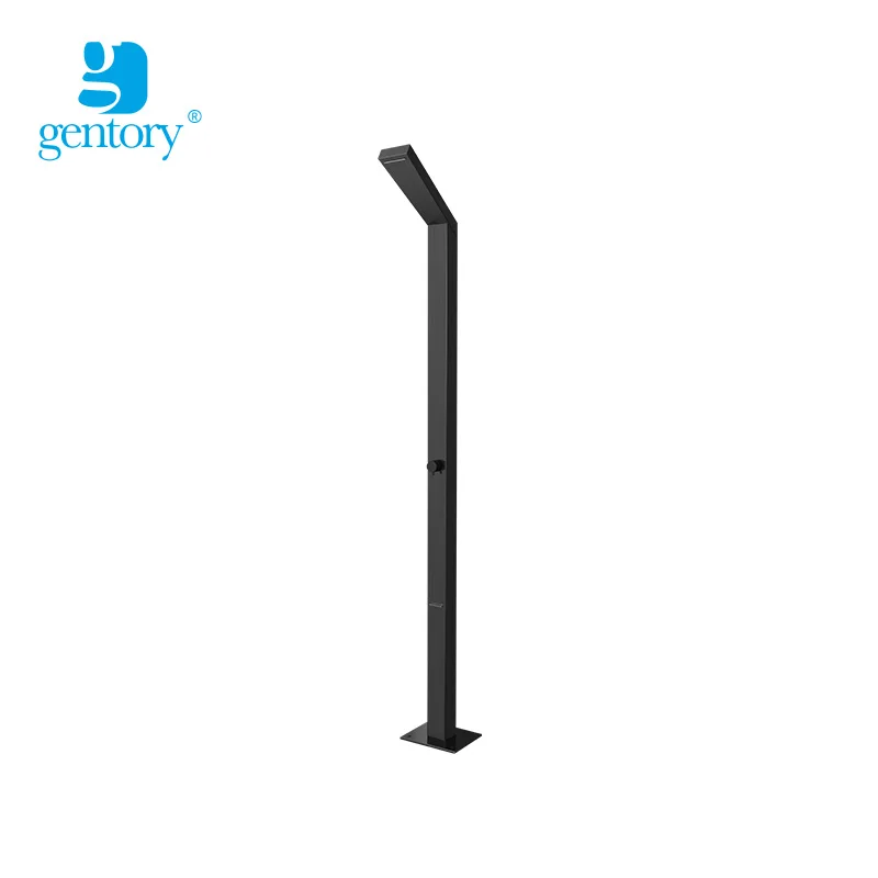 2023 Popular bath & Shower panel matt black outside shower 316 stainless steel pool shower S321-2