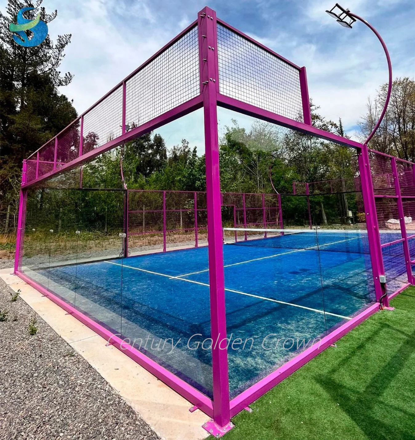 Лидер продаж Padel Court хорошее качество для внутреннего/наружного использования красивая панорамная площадка производитель