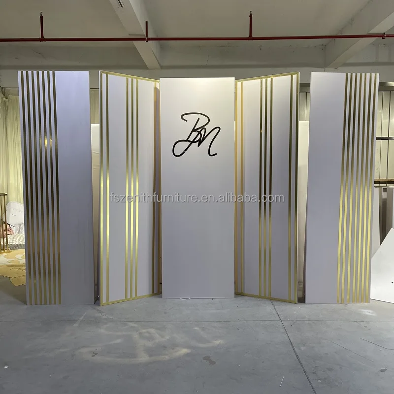 Event decor acrylic rainbow back drop panel balloon stand wedding arch backdrop