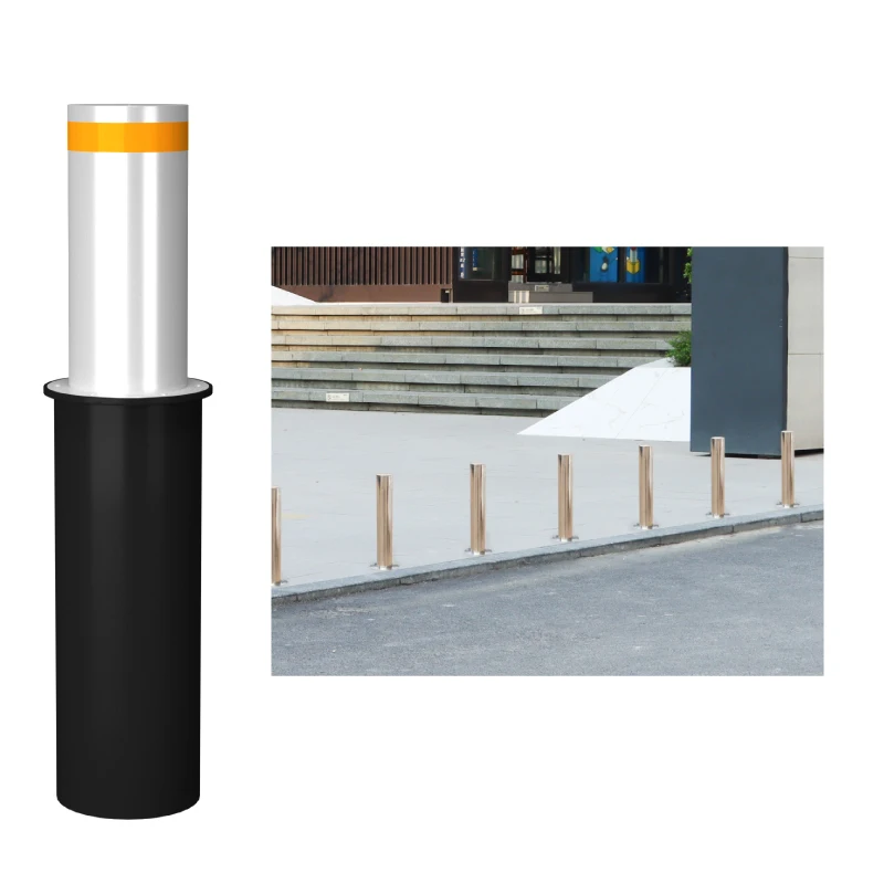 Traffic Control Bollard for City Streets, Vehicle Access Barrier for Restricted Areas