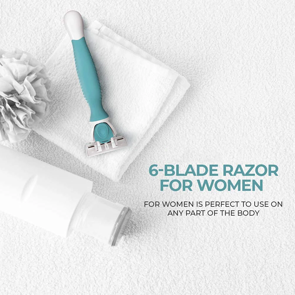 6 одноразовая бритва, лезвие для бритья, лезвие бритвы Женская бритва с витамином Е и алоэ вера, смазочная полоса с 3 для заправки зажигалок