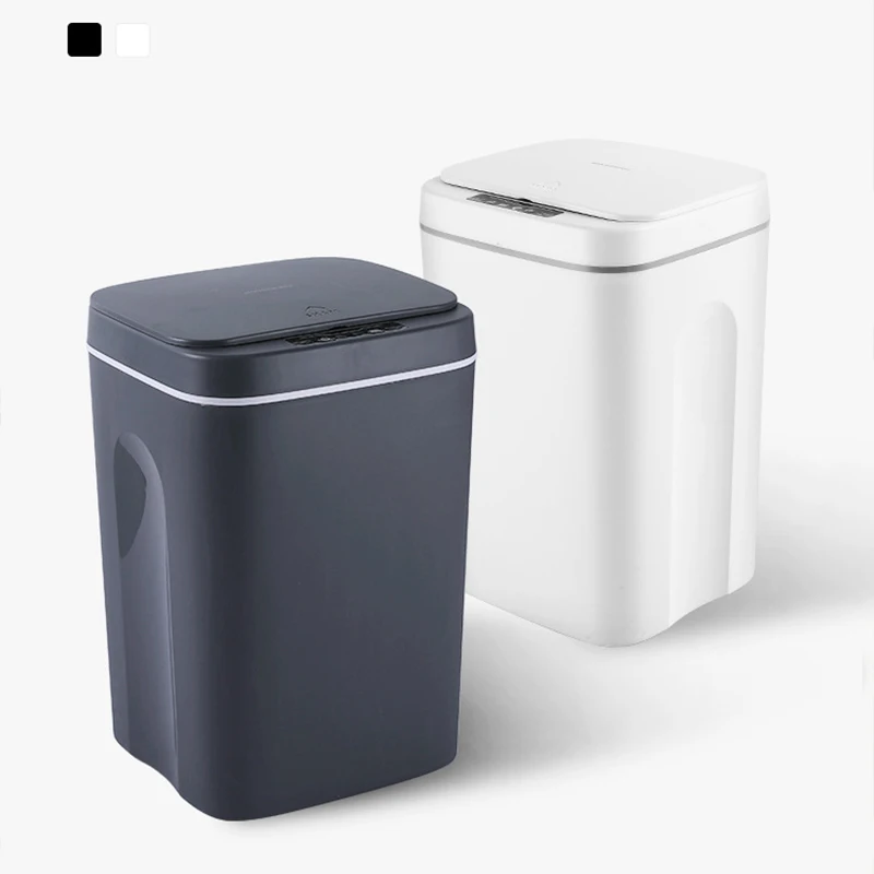 Papelera Inteligente Sensor Automatic Dustbin Rubish Nordic Smart Kitchen Rubbish Dust Plastic Garbage Trash Can Waste Bins