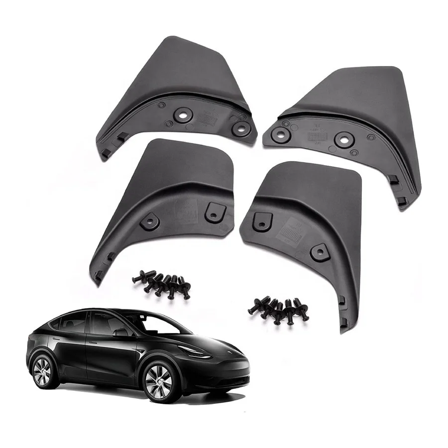 2021 2022 Tesla MODEL Y STANDARD ROCK GUARDS Mud flaps No drilling installation Other Exterior Accessories