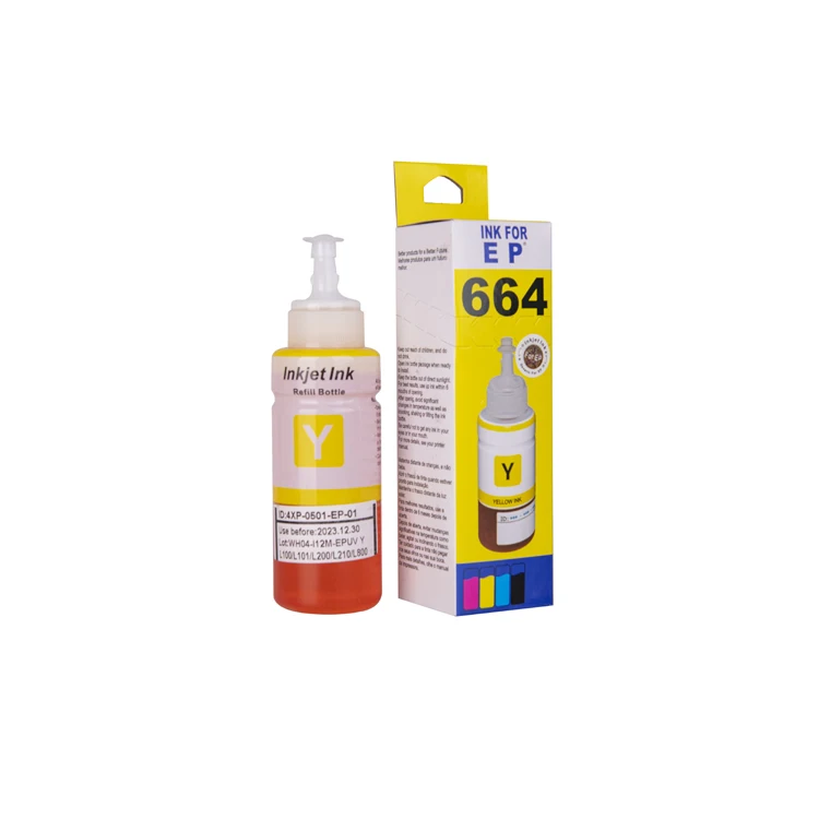 100ml 664 dye ink  refill inkjet printer ink suitable for Epson ET2500/2550/2600/2650 printers