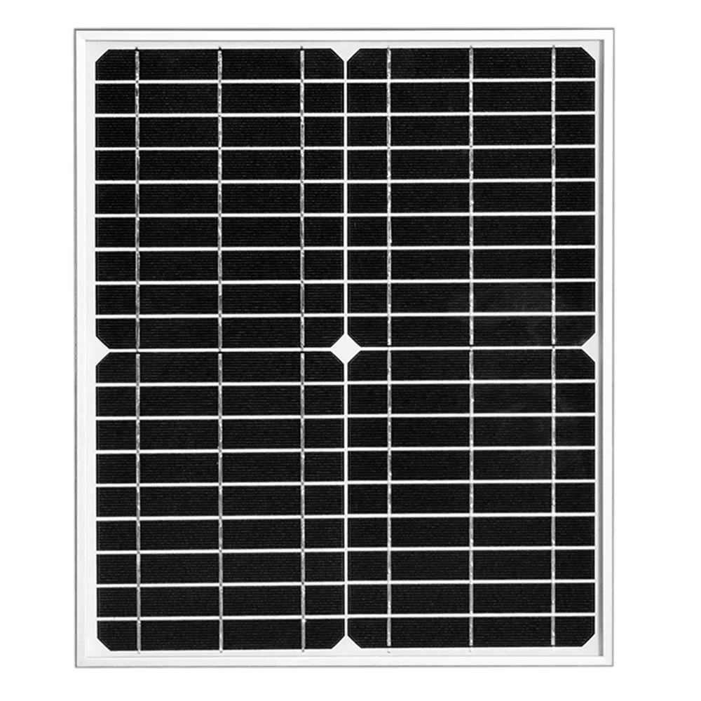Solarparts 18V Mono Solar Panel  20W 30W 40W For Battery Charge