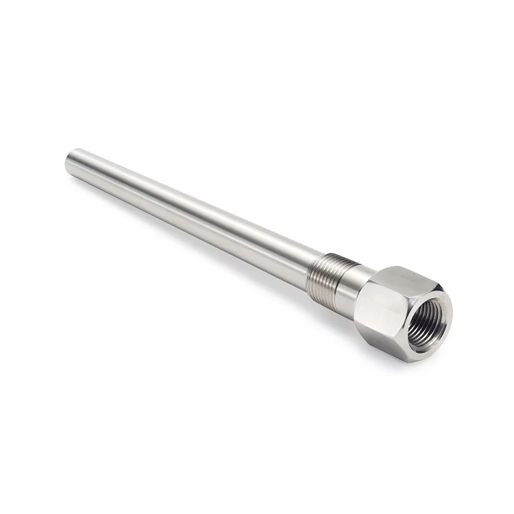 Custom CNC Machining Stainless Steel Brass Thermowell for Temperature Sensor Probe