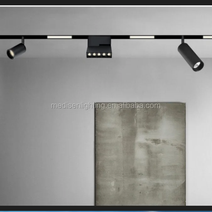 48V Magnetic Track Light LED System lighting with Dali Dimming Remote Control