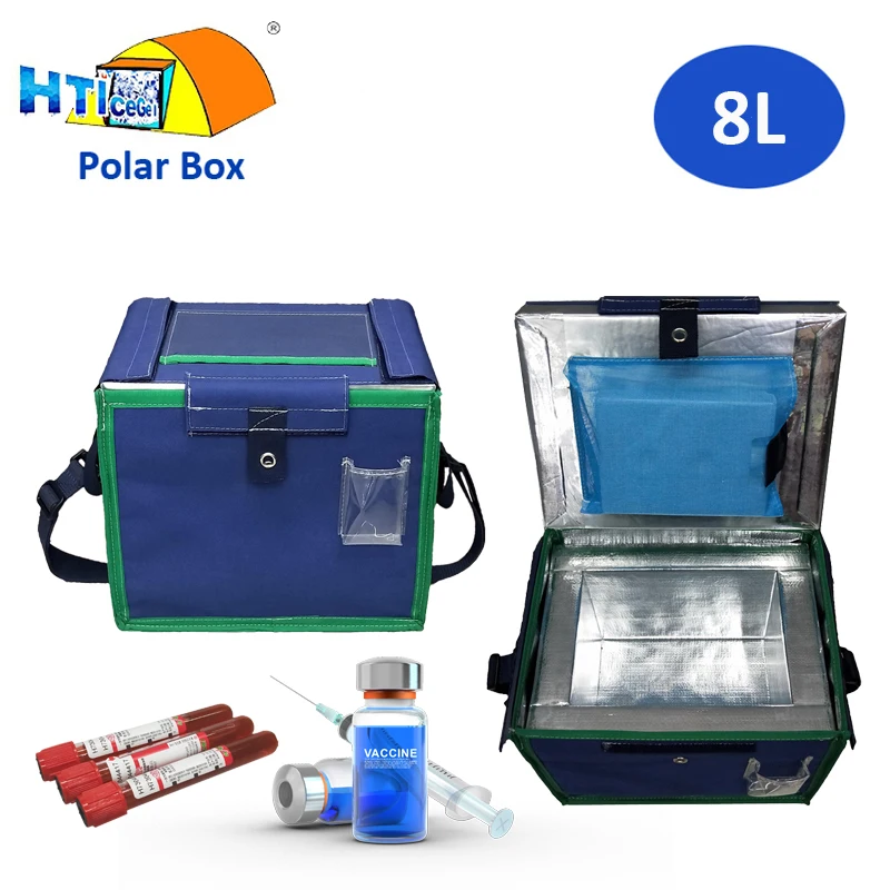 Customized Biological Specimen Transport box  Medicine storage Cooler Box medical cooler box Vaccine carrier with ice brick