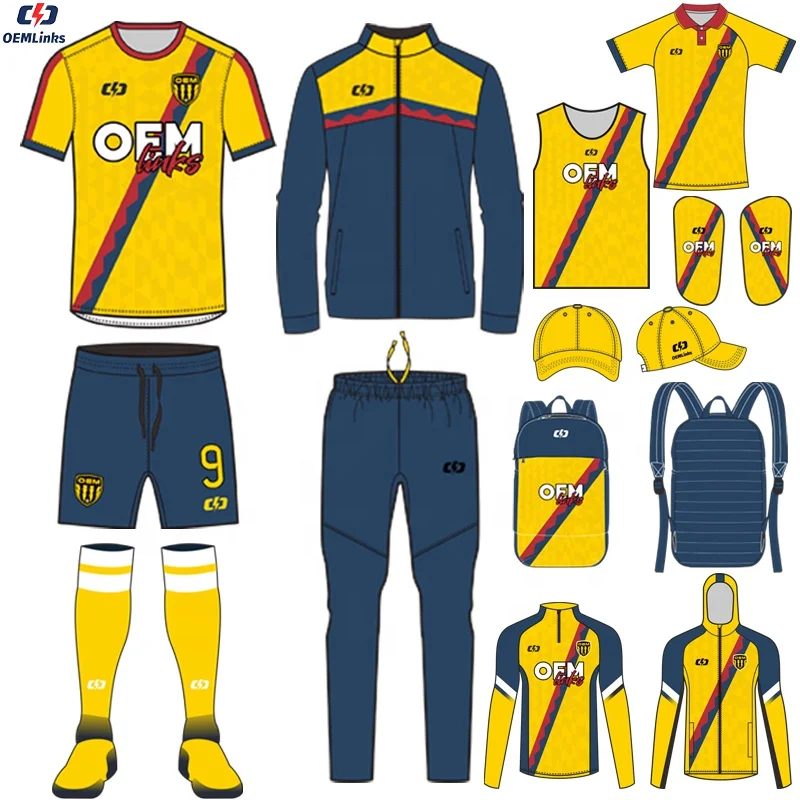Custom high quality football team t-shirts Soccer wear football uniform set football uniform kit soccer uniforms soccer jersey