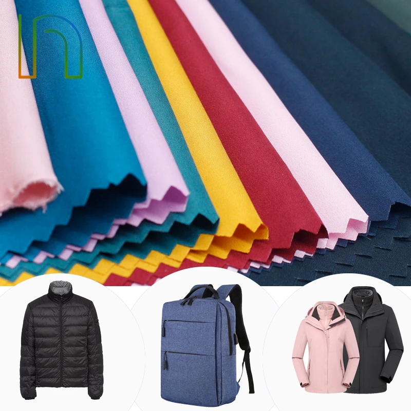 100% Polyester 300t Pongee School Uniform  waterproof fabric for Down Jacket Workwear Lining Fabric