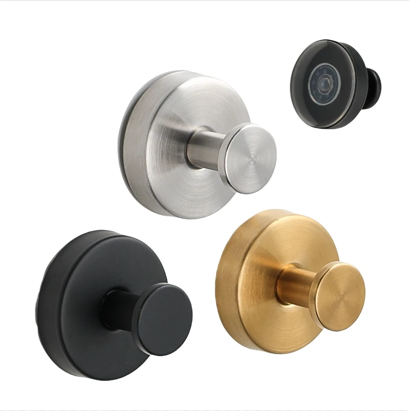 Hot sale  Customizable vaccum suction cup hook rack  SUS 304 stainless Steel bathroom coat hooks removable towel hook