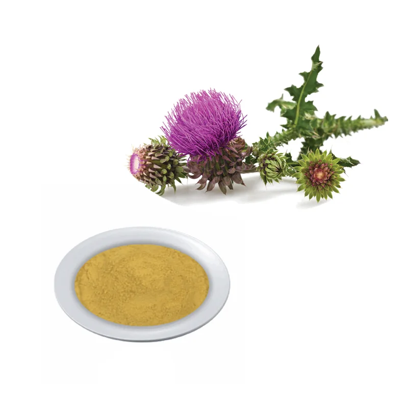 
Cosmetic Plant GMP Certified Water Soluble Bulk DAB10 80 Silymarin Food Supplement Seed Organic Powder Milk Thistle Extract 