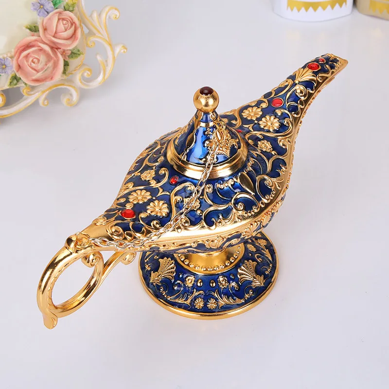 Aladdin Magic Lamp Tin Ware Retro European Handicraft Alloy A Creative Craft Furnishings Russian Wishing Lamp