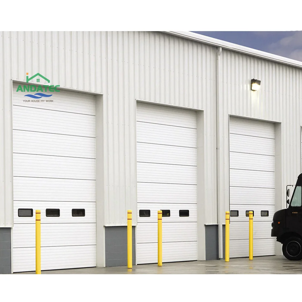 Vertical Lift Industrial Doors and Sectional Industrial Doors with PU Foam Sectional Sandwich Panels