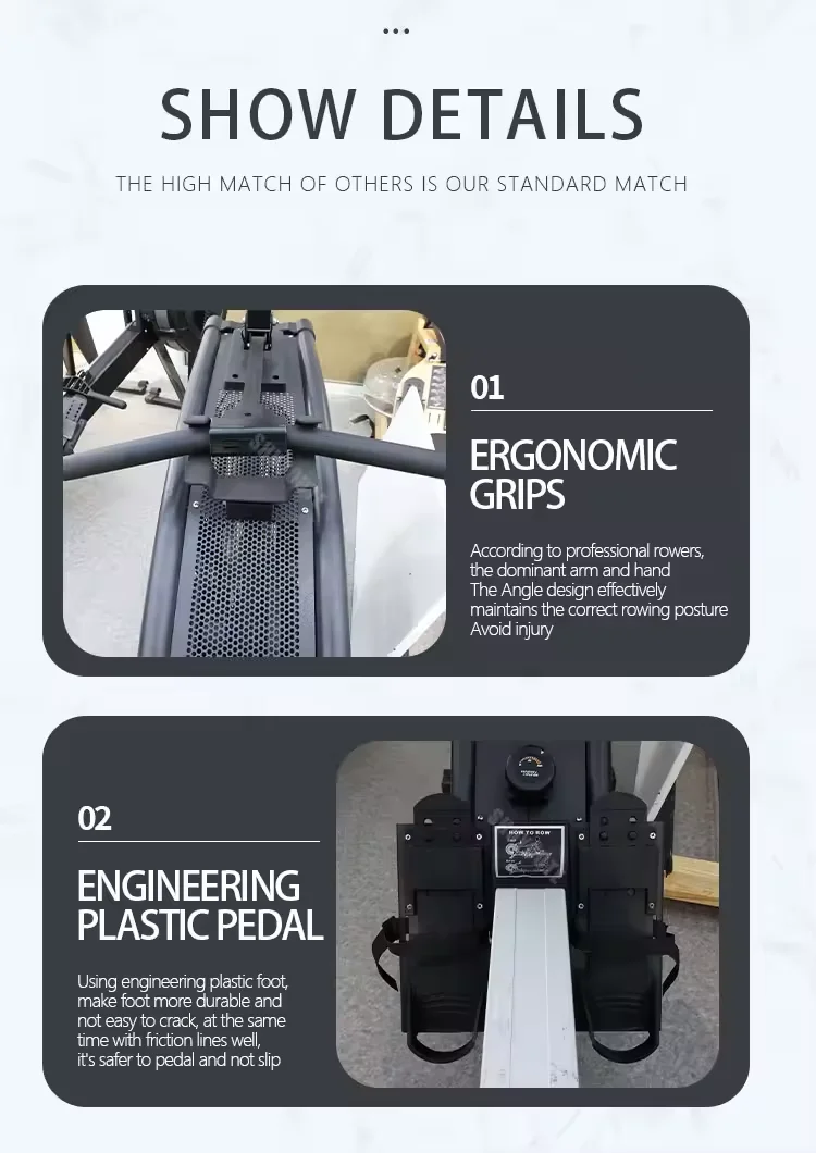 Hot-selling folding fitness machine gym fitness air rowing machine