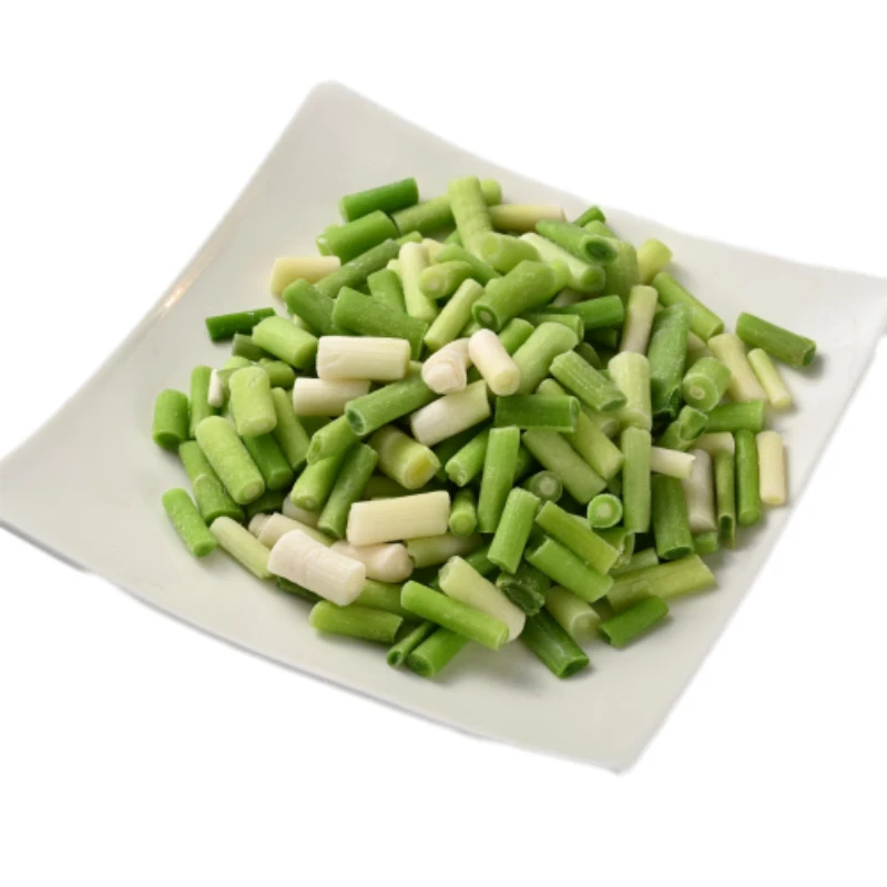 IQF wholesale high quality frozen spring onion green spring onions for sale frozen green garlic cuts