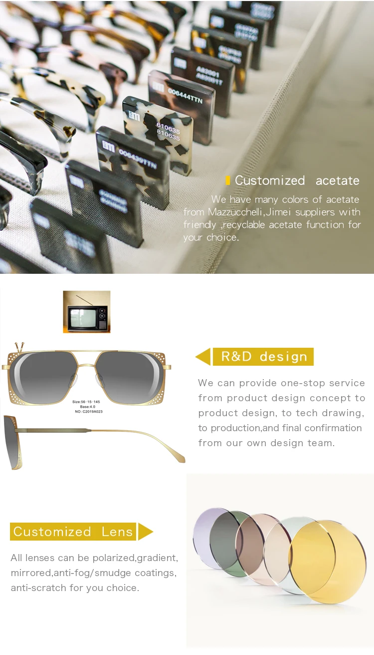 Custimized acetate