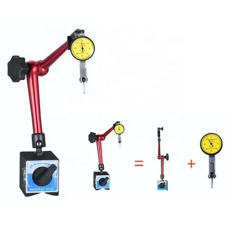 Universal Dial Indicator Magnetic Base Holder Dial Test Indicator Set High Precision Engraving Dial Indicator Measuring Tools