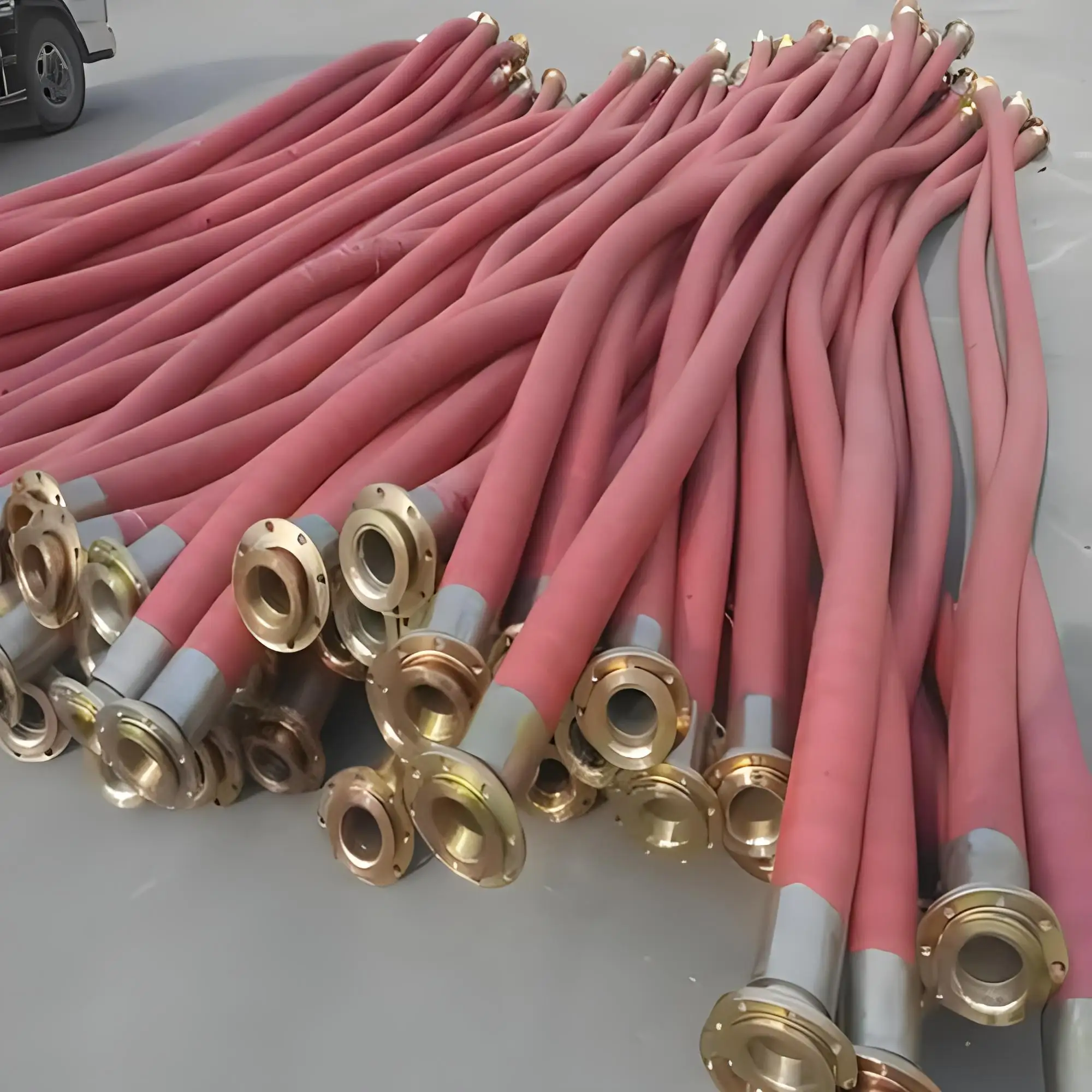 Hydraulic High Quality Flex Durable Bendy High Resistant Pressure Air Discharge Steam Industrial Rubber Hose