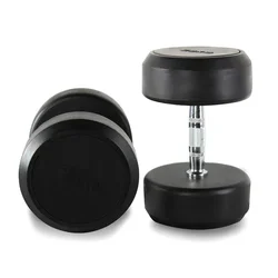 High Quality Commercial Gym Equipment 2.5kg-50kg Rubber Dumbbell For Bodybuilding
