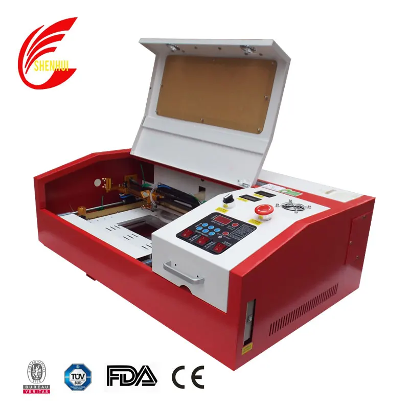 Stamp making machine CO2 40w 4020 3020 4040  mini smart Lazer engraver cutter factory price