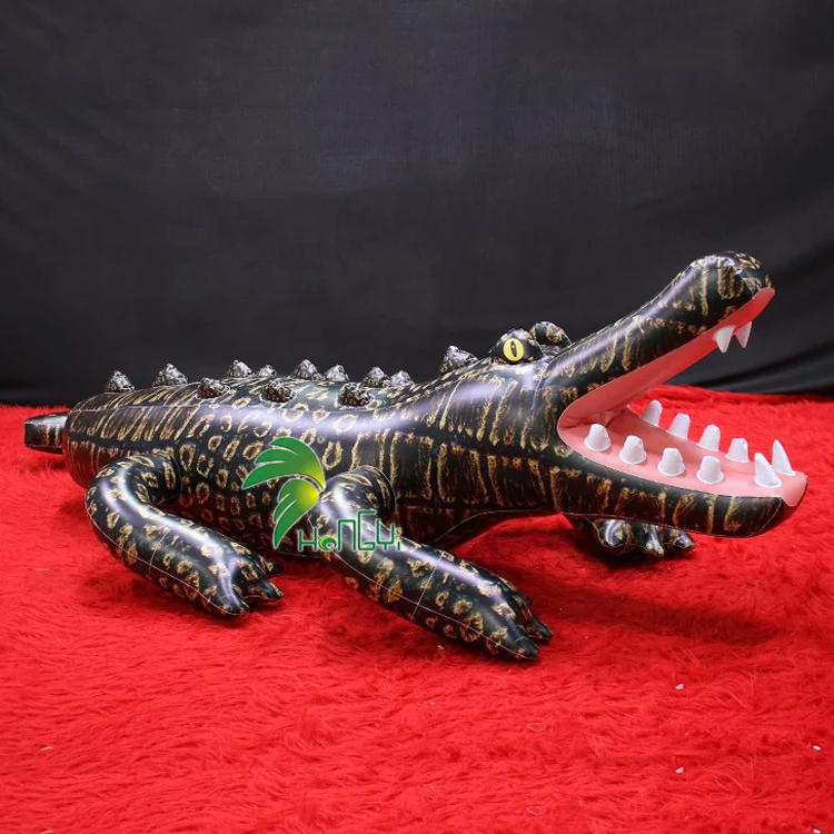 Realistic Inflatable Crocodile Inflatable Alligator Wild Animal Air Model Amusement Park Display