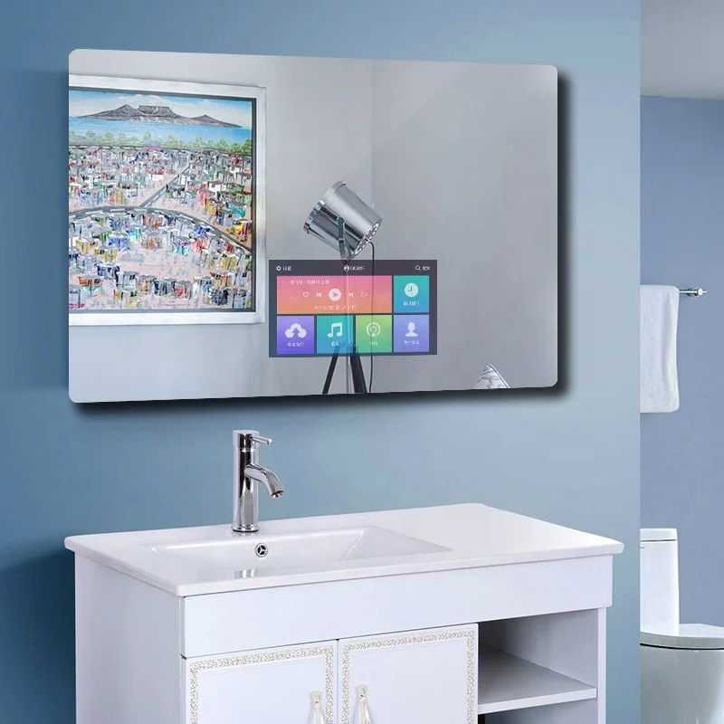 Fog-Free Mirrors for Wall Smart TV in Magic Mirror For Hotel Villa Bathroom