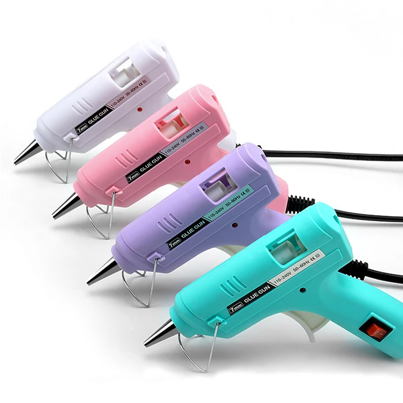 20W-40W  colorful hot melt glue gun for Children  Home DIY Quick Repair  Mini Size 7 mm
