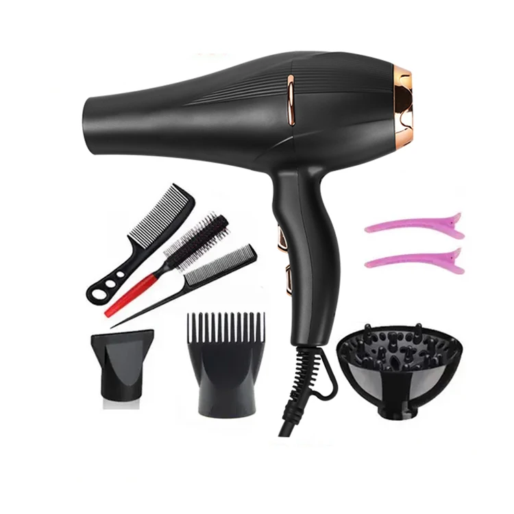 Private label ac motor cool shot function concentrator nozzles portable salon famous brands hair dryer