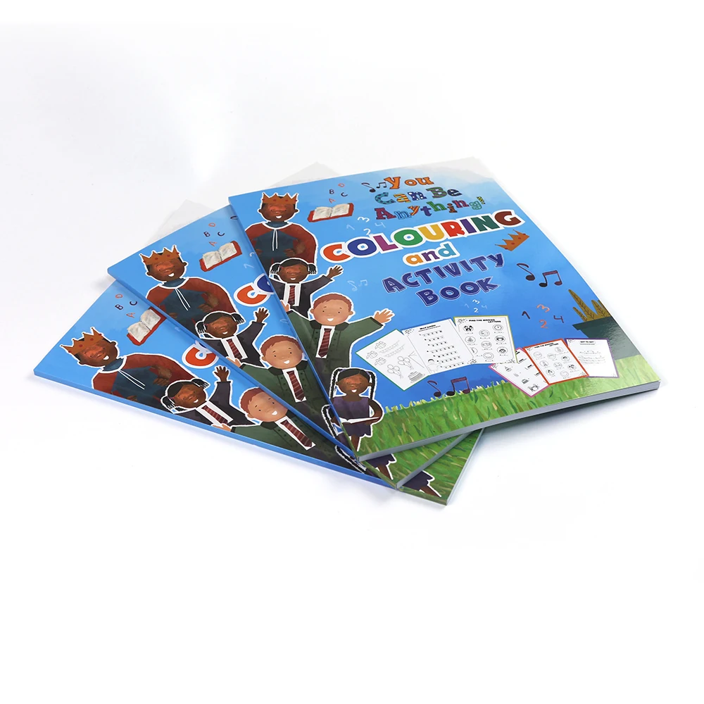 Custom Colorful children education english grammar book printing