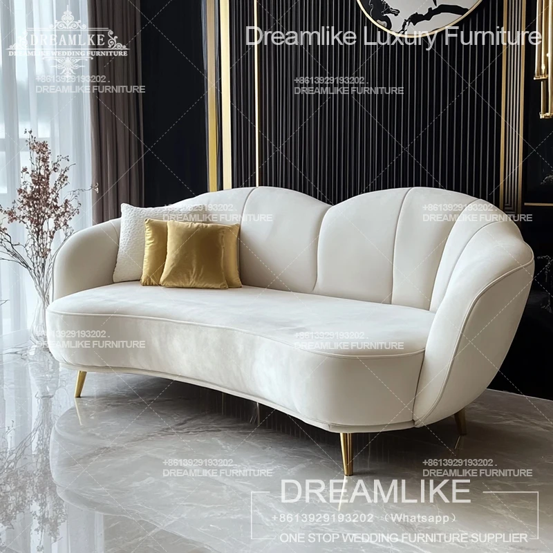 Dreamlike Свадебный диван невесты и жениха из нержавеющей стали Ткань сценический