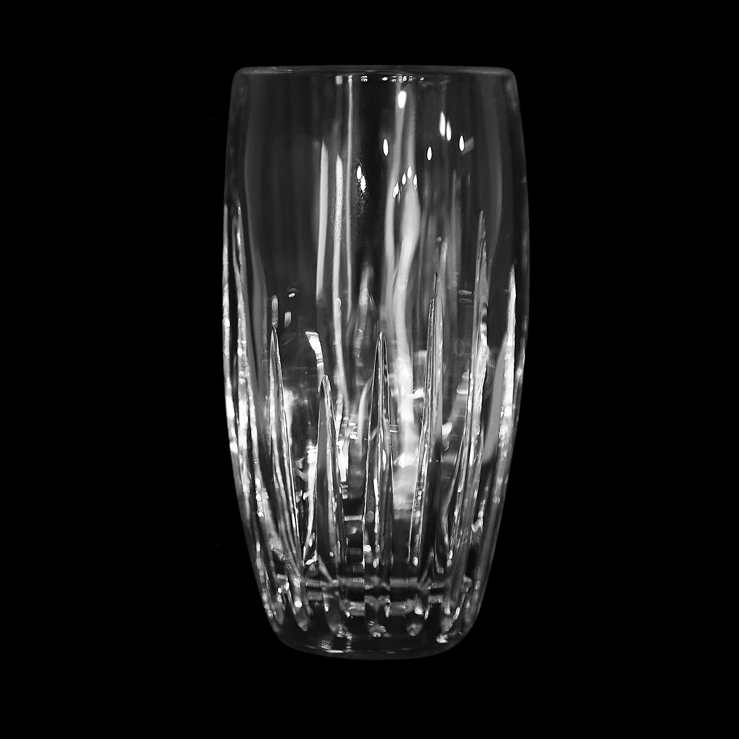 Hot latest luxury style 24% pbo crystal tall drink water cup  for home decoration wedding hotel  party desktop