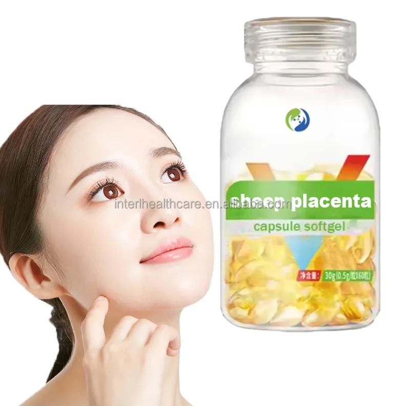OEM Deer Sheep Placenta Extract Softgel Collagen Supplements Sheep Placenta Softgel Capsule
