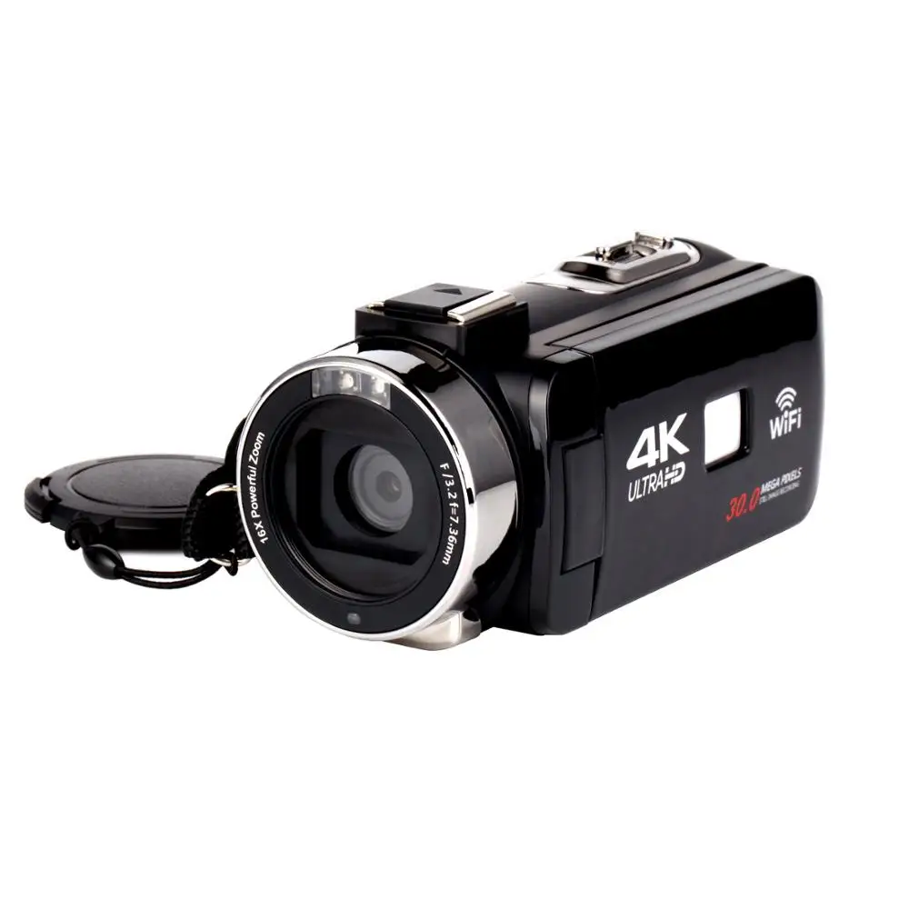  Цифровая камера 4K HD видеокамера с 3 0 дюймовым 270 градусным экраном цифровой видеорегистратор WiFi для