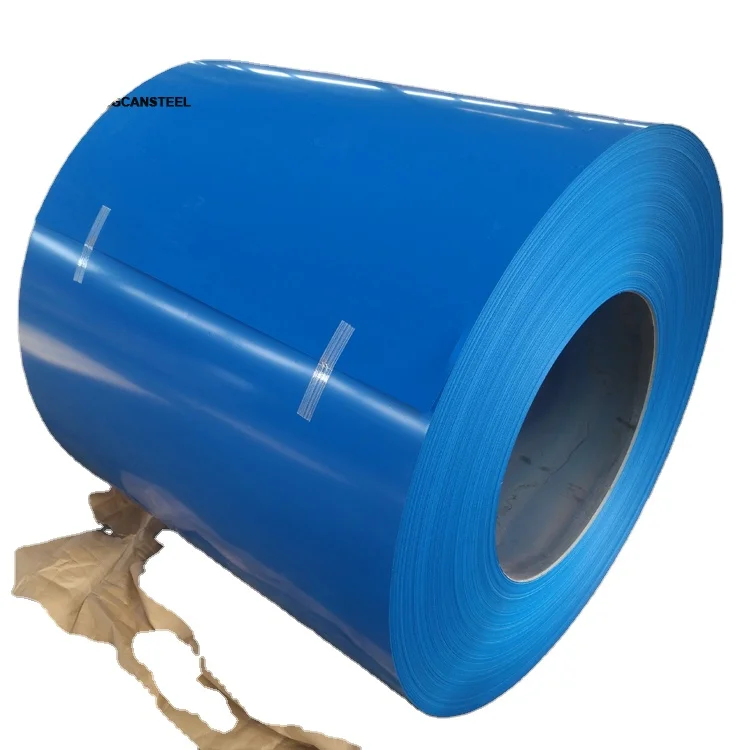 Blue colored coated polymers PPGI PPGL Coils Prepainted Steel Coil