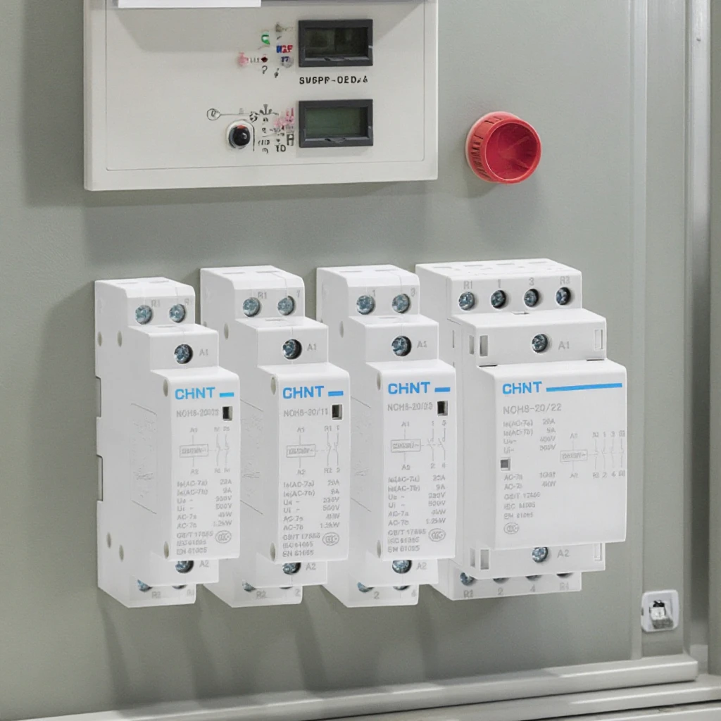 CHINT NCH8-63/20 Single Phase 2NO 220V Small Modular Reversing Contactor AC Electricity 24V Main Circuit Rating