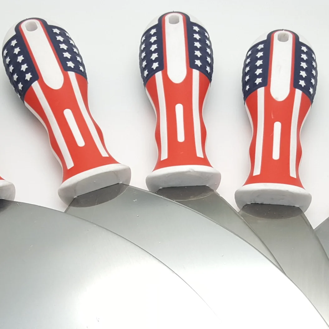 Factory direct selling color handle putty knife, paint scraper, putty knife