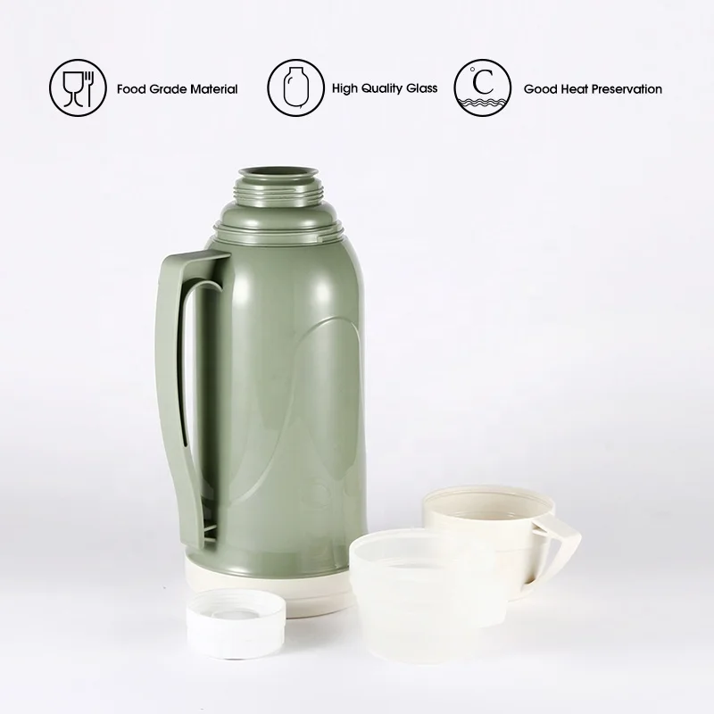 SUNLIFE Manufacture 1.8L Vacuum Flask Ready To Ship Food Grade Glass Liner Water Bottle