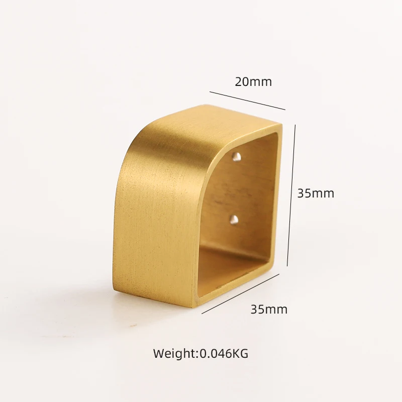 Wholesale Square Brass Sofa Leg Covers Chair Foot Tube Protect Mat Cabinet Legs cover