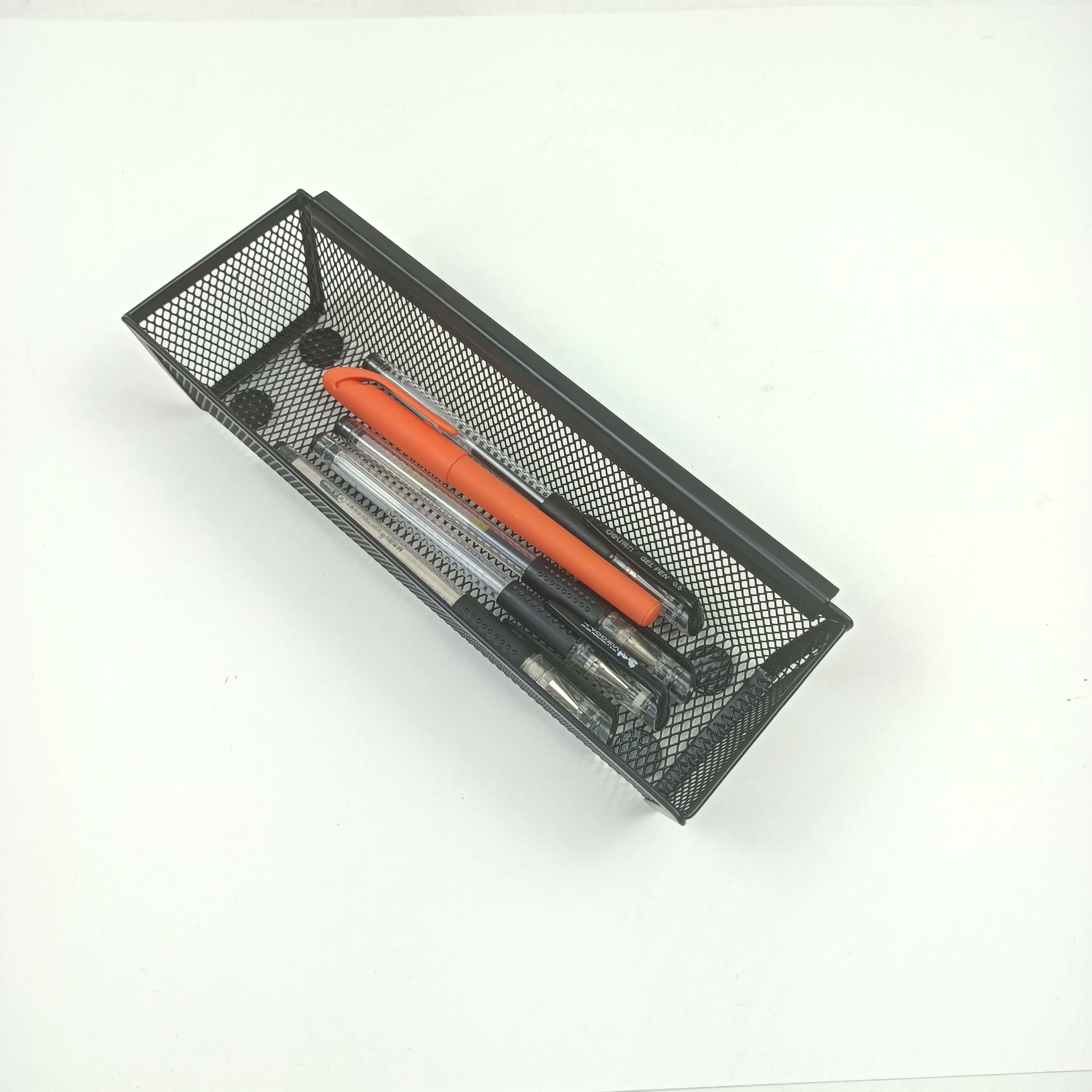 Smart Design Drawer Organizer Steel Metal Mesh Tray with Interlocking Arm Connection Mesh Basket for Desk Drawer Organizer