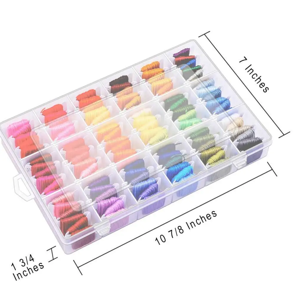 218pcs Embroidery Thread String Kits with Organizer Storage Box