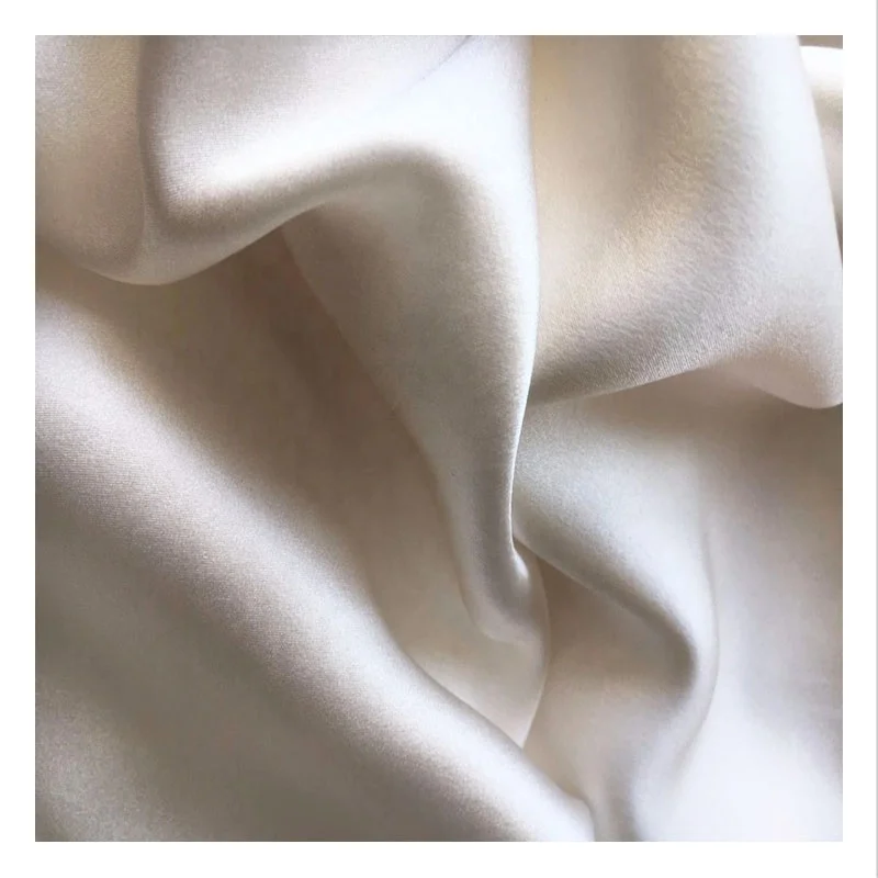 Wholesale cheap 12mm 114 cm plain dyed silk cloth garment pillowcase fabric 100% pure silk fabric