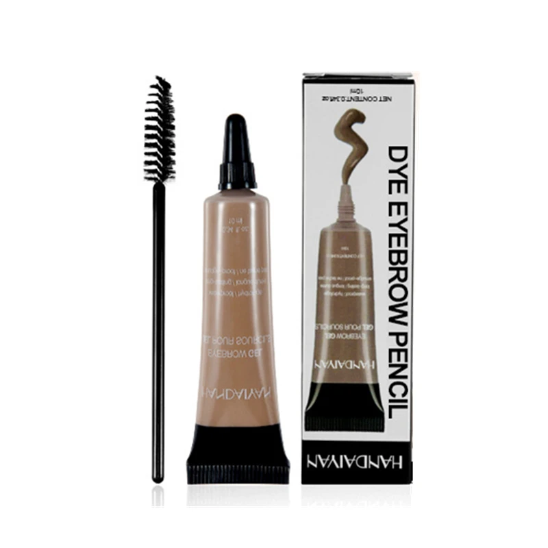 Makeup Tint Eyebrow Gel 10 Colors Eye Brow Cream Wax 24 Hours Long Lasting Hold Eyebrow Setting Styling Gel Private Label
