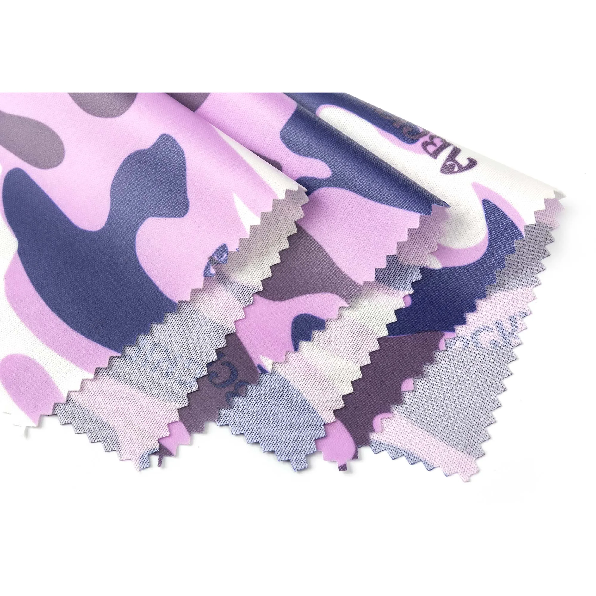 Factory camouflage Good quality waterproof PU Synthetic Leather for jacket