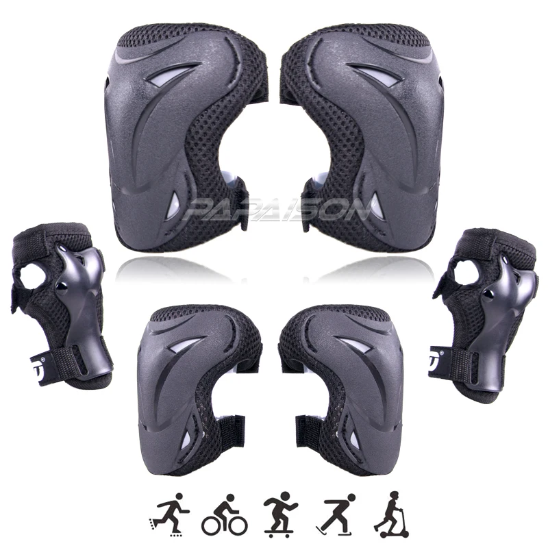 Hot Sale New Product  Fox Skate Knee Elbow Wrist Palm Protective Pads 6 Pcs Safety Protection Skating Bicycle Set