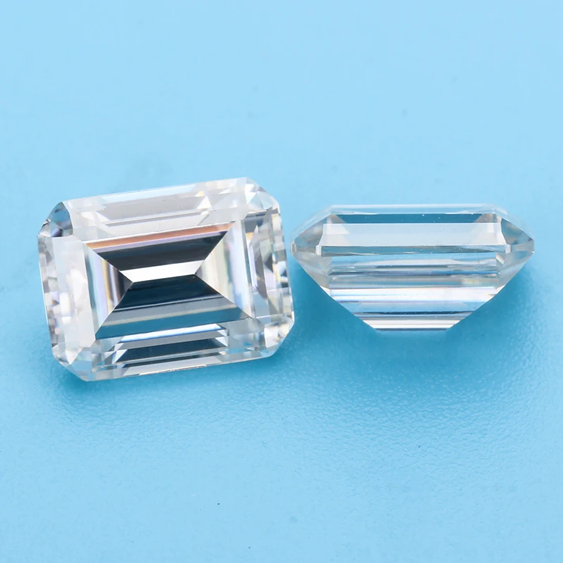 high quality vvs white color moissanite Starsgem company wholesale 4 ct emerald cut moissanite